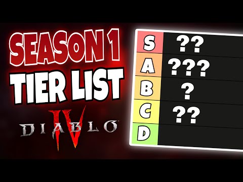 Diablo 4 SEASON 1 TIER LIST! New Update BIG BUFFS AND NERFS ALL Classes Ranked!