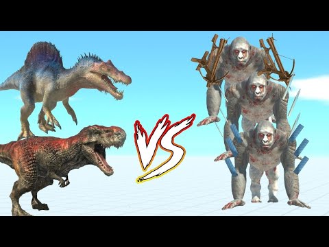 GORO BROTHERS MUTANT VS 2X CARNIVORE DINOS  - ANIMAL REVOLT BATTLE SIMULATOR