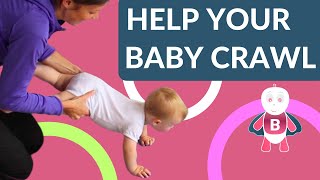How to Teach Baby to Crawl 👶💪❤️ Baby Exercises #6-9 Months - Baby Activities, Baby Development