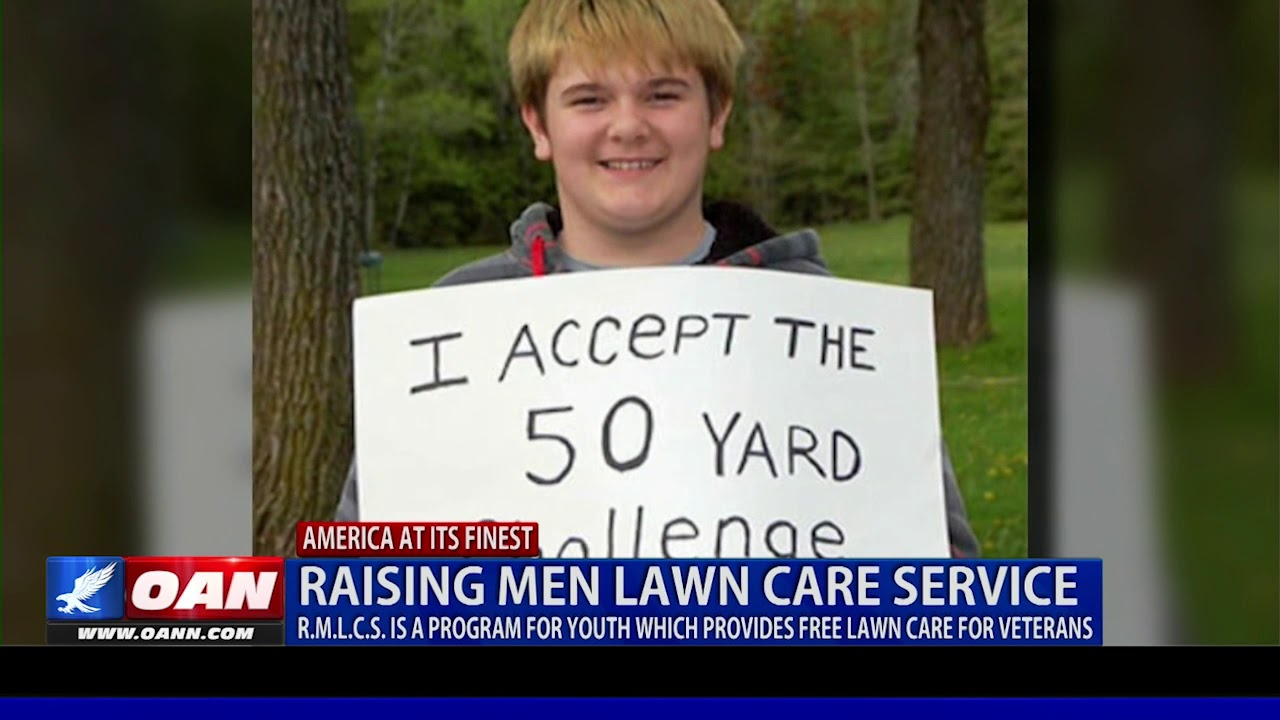 America at Its Finest: Raising Men Lawn Care Service provides free lawn care for veterans