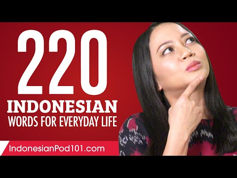 220 Indonesian Words for Everyday Life - Basic Vocabulary #11