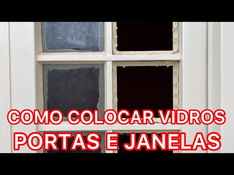 Vídeo: Vidro em janela de madeira: como instalar e vedar