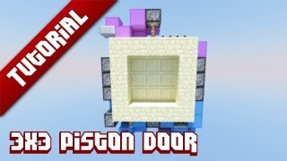 Piston Door 3x3 Redstone With Iaimmad 1 Minecraft 3x3 Piston Door