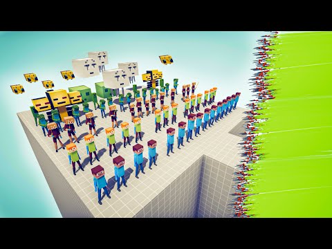 MINECRAFT FACTION vs EVERY GOD - Totally Accurate Battle Simulator TABS