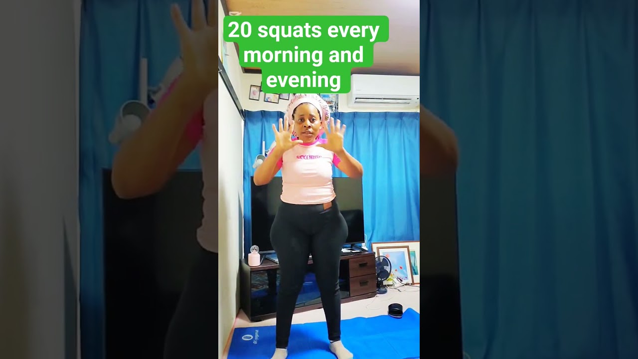 30 squats every morning and evening #workout #weeklyworkout #ytshorts
