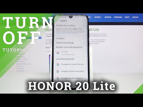 Honor 20 Lite - Turn Off Location