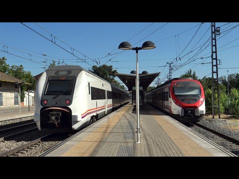Trenes en el Núcleo de Cercanías de Madrid. Renfe Viajeros, Mercancías, Media Distancia