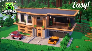Minecraft: How to Build a Two Story Modern Villa Tutorial (Easy)