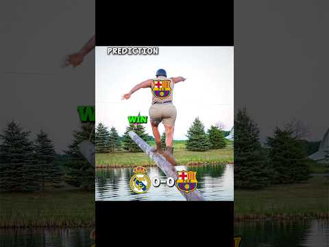 Barca vs Madrid prediction 💯☠️ #laliga