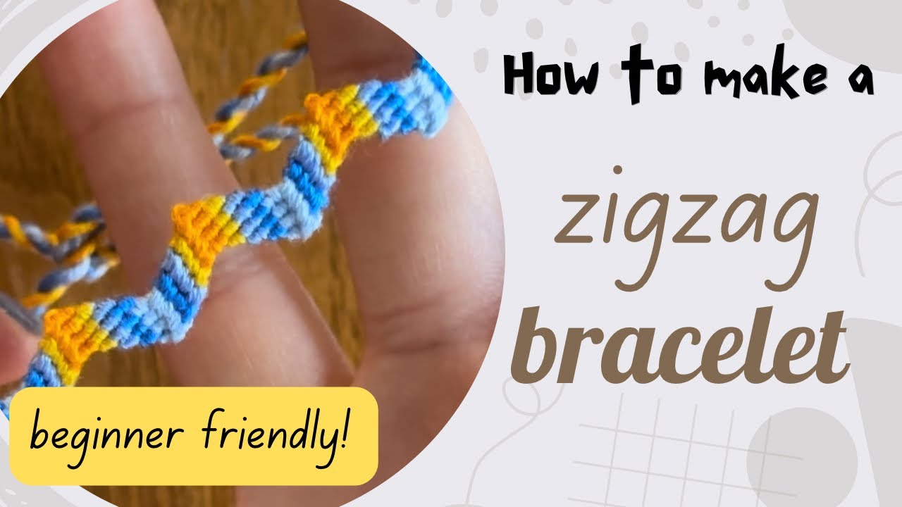 Zigzag bracelet tutorial - beginner friendly bracelet