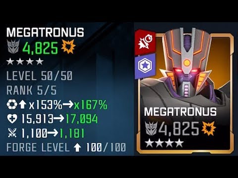 100x MAXIMUM FORGE! Megatronus | Transformers: Forged to Fight