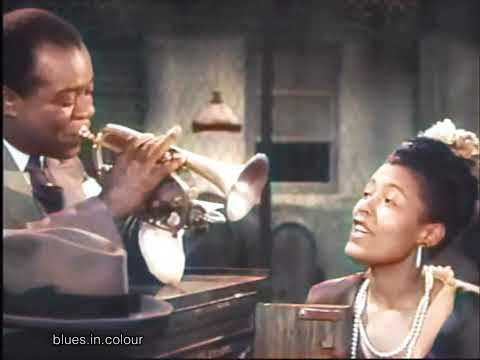Billie Holiday & Louis Armstrong - New Orleans [Colourised] 1947