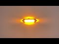 Výstražné LED světlo 12V / 24V - oranžové 6x3W LED ECER 65 (119x32x13mm) - Video Youtube