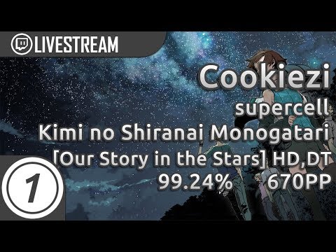 Cookiezi | supercell - Kimi no Shiranai Monogatari [Our Story in the Stars] +HD,DT 99.24% 670pp #1
