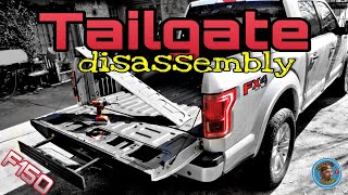 Removing F150 tailgate and taking it apart
