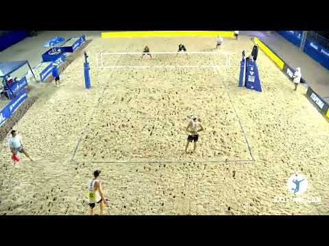 George/Andre BRA 2x0 Partain/Benesh USA 2-0 (21-12, 21-17)