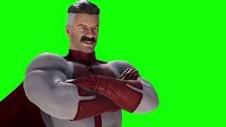 Mortal Kombat 1 Omni-Man intros green screen