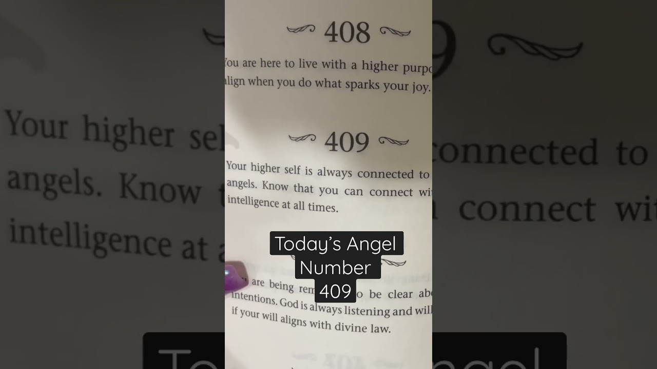 Today’s Angel Number #409 #divineguidance #synchronicity #likesharesubscribe