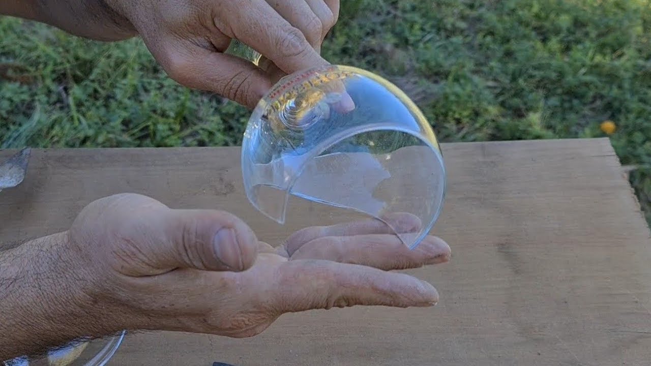 Mini Jardim de Musgo em Taça de Vidro Quebrada - DIY Feito a Mão