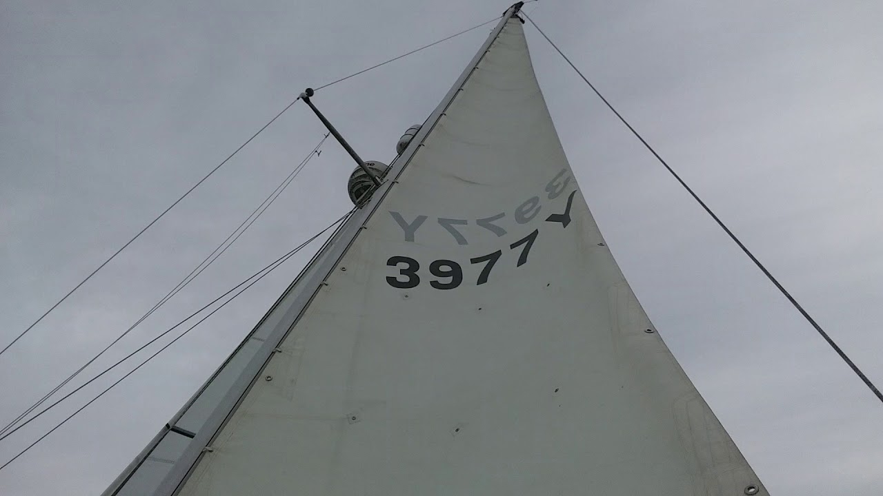 Rival 34, Atlas, off Portland Bill in a force 4