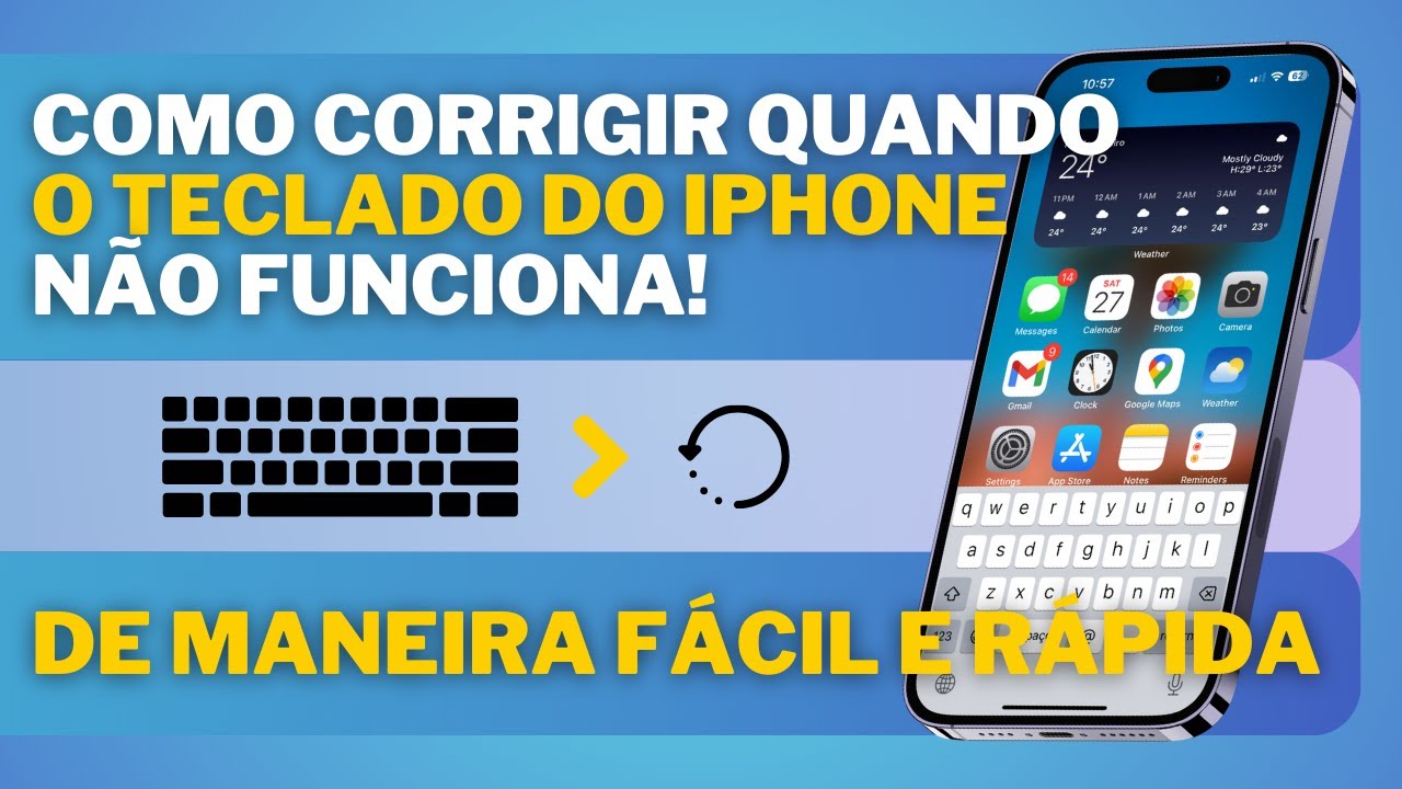 Teclado do iPhone não funciona