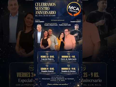 Celebramos Nuestro Aniversario     Auditorio Ministerio Cielos Abiertos NAPENAY CHACO