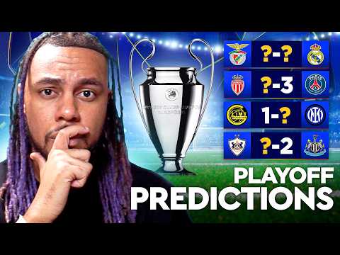 CHAMPIONS LEAGUE PLAYOFF PREDICTIONS! ALL 8 GAMES 🔥