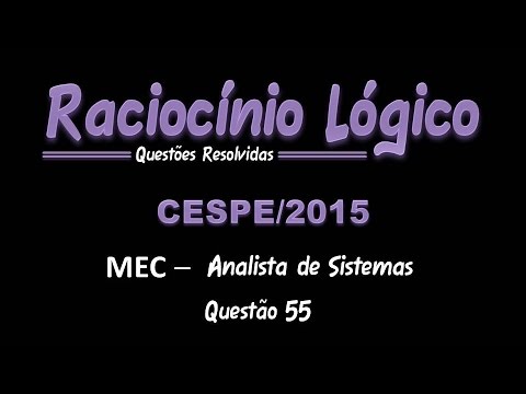 2015/MEC - Analista de Sistemas - Questão 55