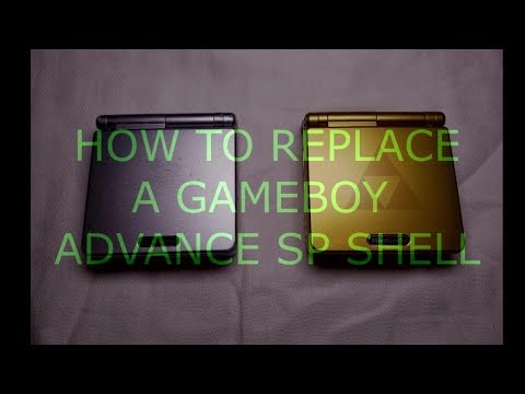 How to replace a gameboy advance sp shell