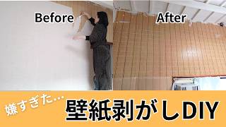 壁紙DIY失敗…全部剥がしました｜Before→After｜秘密基地改造計画Vol.2
