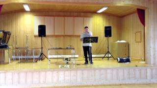 Prøvesynging før bryllupet på Eina Grendehus