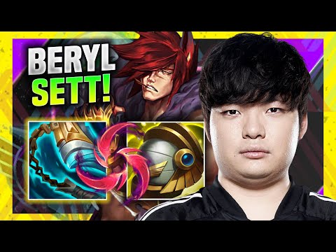 WHEN BERYL PLAYS SETT SUPPORT! - DK BeryL Plays Sett Support vs Braum! | Season 11