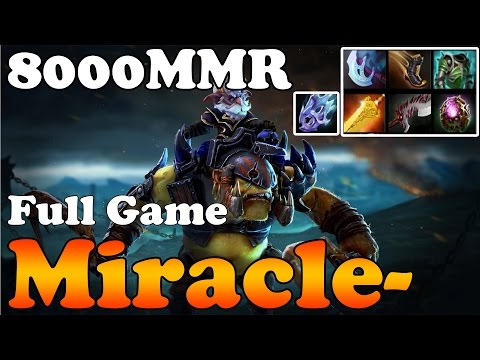 Dota 2 - Miracle- 8000MMR Plays Alchemist 1339GPM and 1013XPM - Full Game - Ranked Match Gameplay