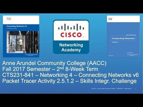 AACC - CTS231 - Connecting Networks v6 - Fall 2017 - Skills Int. Challenge 2.5.1.2 - Week #1