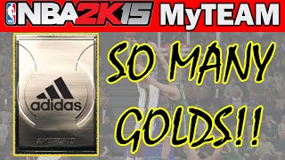 NBA 2K15 MyTeam Pack Opening - SO MANY GOLDS! - NBA 2K15 MyTeam Packs
