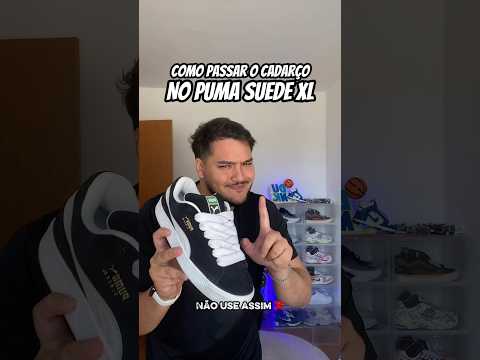 COMO PASSAR O CADARÇO NO PUMA XL 👀🔥 #sneakers #shorts