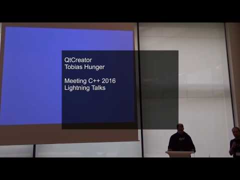 Lightning Talks Meeting C++ 2016 - Tobias Hunger - QtCreator