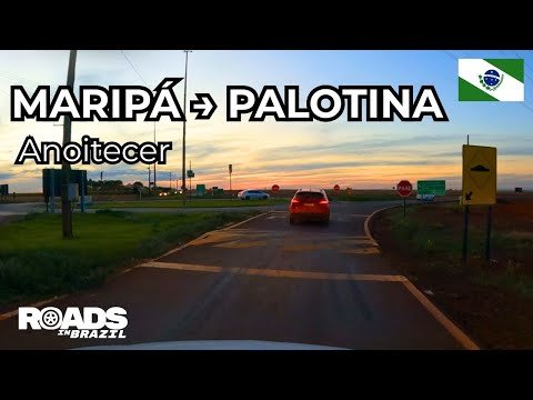 Maripá → Palotina | Evening POV Drive | Paraná, Brazil