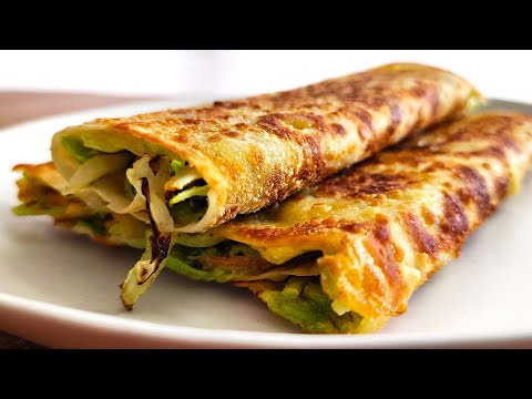 Crispy Egg Roll Crepes (Chinese Breakfast Hack!)