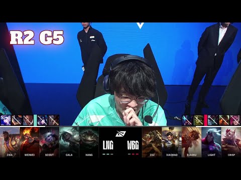 LNG vs WBG - Game 5 | Round 2 S14 LPL Spring Playoffs 2024 | LNG Gaming vs Weibo Gaming G5 full