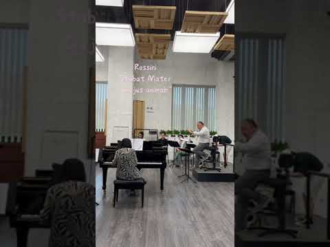 Yijie Shi - Rossini Stabat Mater "cujus animam" rehearsal 石倚洁 圣母悼歌