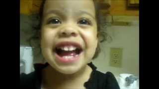 1 year old sings "Don't Wanna be Right" Amina Buddafly