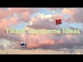 tiktok username ideas 🌿 aesthetic username
