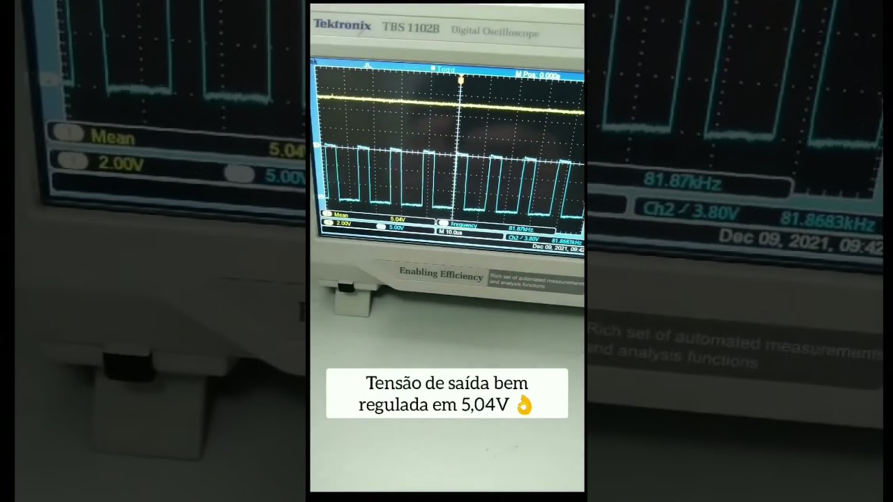 Conversor buck step-down com CI 555 #Shorts