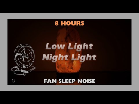 8 HOURS of FAN SOUND for Sleep and Relaxation with Digital Night Light