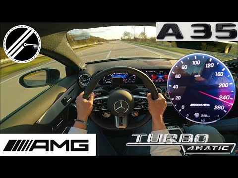 Mercedes-AMG A 35 | 306 PS | Top Speed Drive German Autobahn No Speed Limit POV