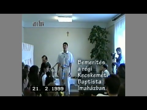 (archív) Bemerítés a régi Kecskeméti Baptista Imaházban 1999. 02. 21.
