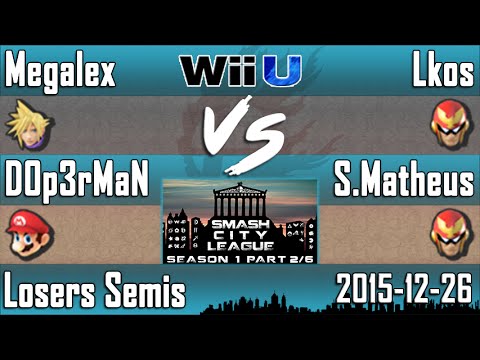 SCLS1P2 - Megalex & D0p3rMaN (Cloud & Mario) vs Lkos & S.Matheus (Bowser,Sheik & CF) - LS Smash 4