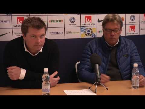 Presskonferensen efter AFC - Norrköping