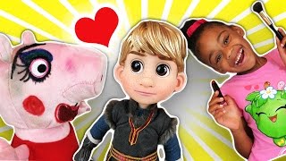 Peppa Pig Makeup Love Story | Naiah and Elli Toys Show